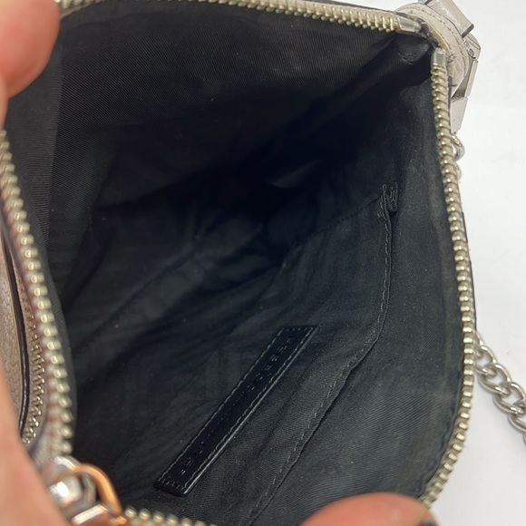 Rebecca Minkoff Fivezip Five Zip Gray Pebbled Leather Crossbody - Picture 12 of 13